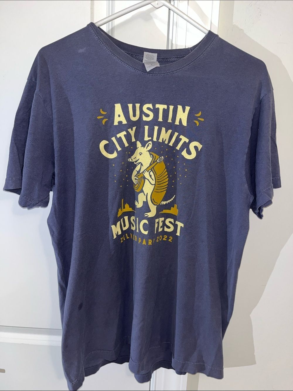 2022 armadillo banjo collector concert Austin City Limits Festival T Shirt M